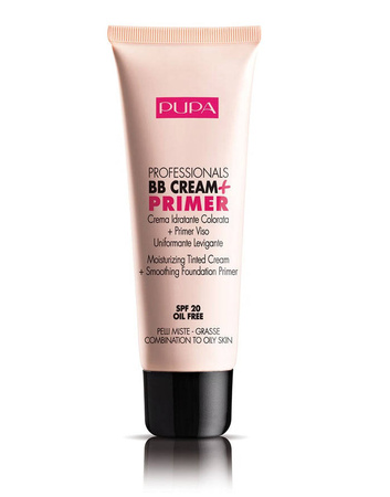 Pupa Milano - Krem BB SPF20 baza pod makijaż do cery mieszanej i tłustej 001 Nude 50ml