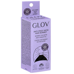 Czepek satynowy chroniący kręcone i stylizowane włosy przed tarciem i puszeniem Black