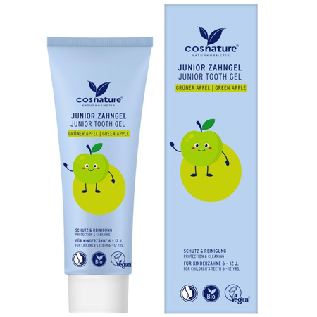 Junior Tooth Gel żel do zębów dla dzieci z ekstraktem z zielonego jabłka 75ml