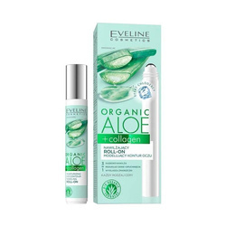 Organic Aloe + Collagen nawilżający roll-on modelujący kontur oczu 15ml