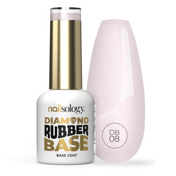 Nailsology Diamond Rubber Base baza hybrydowa DB08 Pearly Bride 8ml