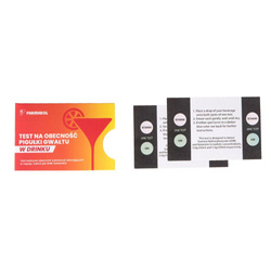 Test na obecność pigułki gwałtu w drinku 2szt