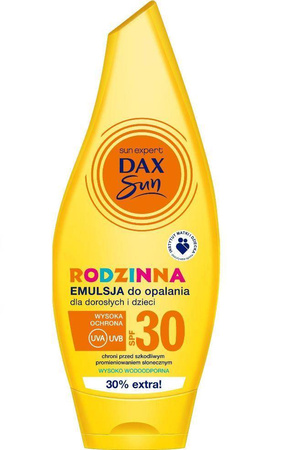 Dax Sun Rodzinna emulsja do opalania dla dorosłych i dzieci SPF30 250ml