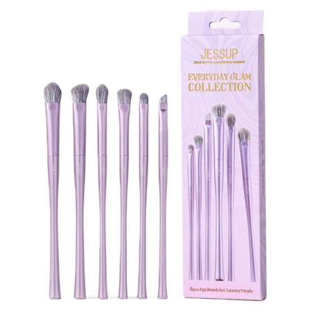 JESSUP Luxury Purple Eye Brush Set zestaw pędzli do makijażu oczu T516 6szt.