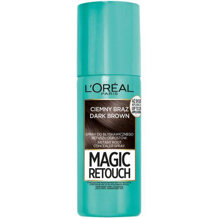 Magic Retouch spray do retuszu odrostów Ciemny Brąz 75ml
