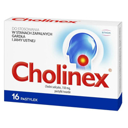 Pastylki do ssania do stosowania w stanach zapalnych gardła i jamy ustnej 16szt.