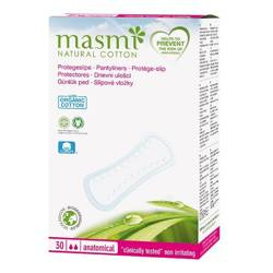 Masmi Pantyliners wkładki higieniczne o anatomicznym kształcie z bawełny organicznej 30szt