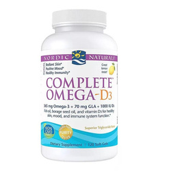 Nordic Naturals Complete Omega-D3 suplement diety 120 kapsułek