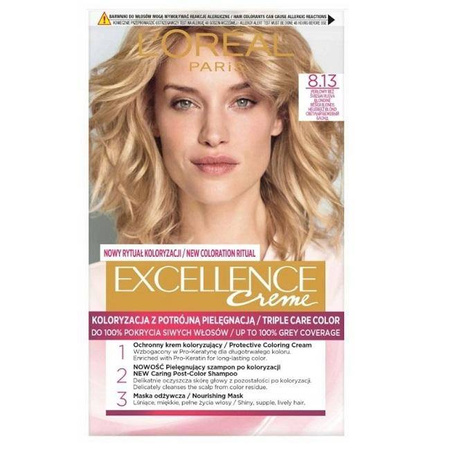 Excellence Creme farba do włosów 8.13 Perłowy Beż