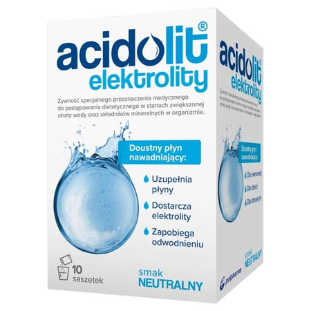 Elektrolity preparat nawadniający dla niemowląt i dorosłych 10 saszetek