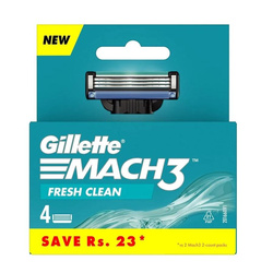 Mach3 Fresh Clean wymienne ostrza do maszynki do golenia 4szt.
