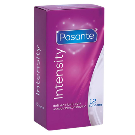 Intensity prezerwatywy prążkowane z wypustkami 12szt