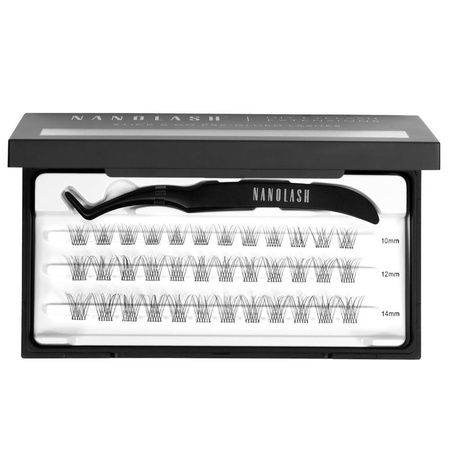 NanoLash DIY Eyelash Extensions Stick & Go kępki sztucznych rzęs z aplikatorem Classy 36szt.