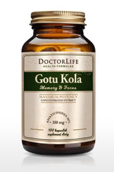 Doctor Life Gotu Kola ekstrakt standaryzowany 350mg suplement diety 100 kapsułek