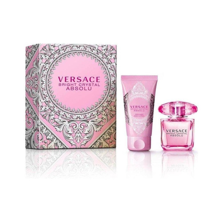 Versace Bright Crystal Absolu zestaw woda perfumowana 50ml + perfumowany balsam do ciała 100ml