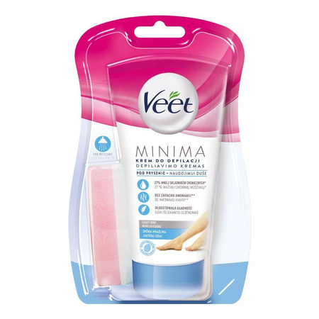 Minima krem do depilacji ciała pod prysznic skóra wrażliwa 135ml