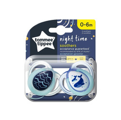 Night Time smoczek uspokajający 0-6m 2szt