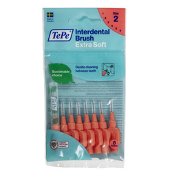 Extra Soft szczoteczki do przestrzeni międzyzębowych 0.5mm Jasnoczerwone 8szt