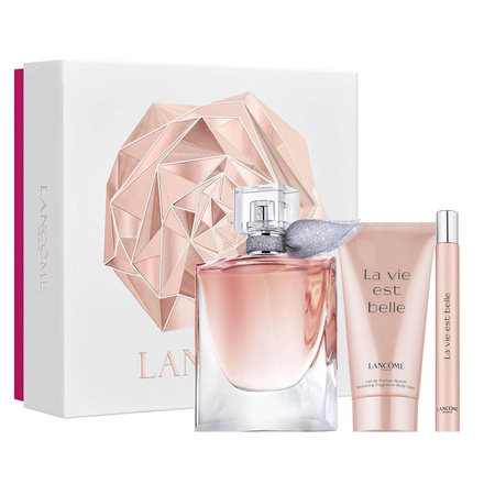 La Vie Est Belle zestaw woda perfumowana spray 50ml + woda perfumowana spray 10ml + balsam do ciała 50ml