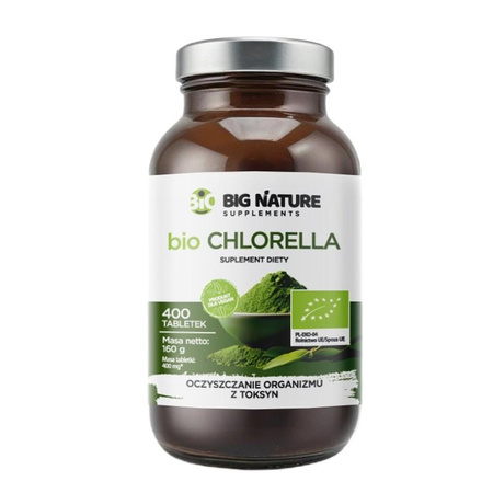 Bio Chlorella suplement diety 400 tabletek
