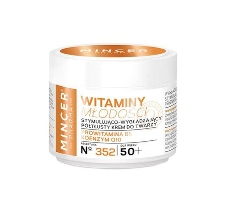 Witaminy Młodości 50+ krem półtłusty stymulująco-wygładzający do twarzy 352 50ml