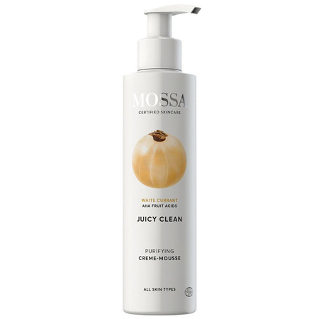 MOSSA Juicy Clean kremowa emulsja oczyszczająca z białą porzeczką 190ml