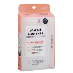 Mani Moments Duo Vitamin Recharge 2x zestaw do manicure peeling cukrowy + maska kremowa + masło do masażu + pilnik do paznokci