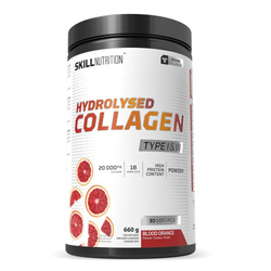 Hydrolysed Collagen Type I &amp; III suplement diety w proszku Blood Orange 660g