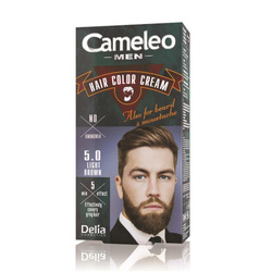 Men Hair Color Cream farba do włosów brody i wąsów 5.0 Light Brown 30ml