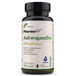 Ashwagandha + BioPerine suplement diety 90 kapsułek