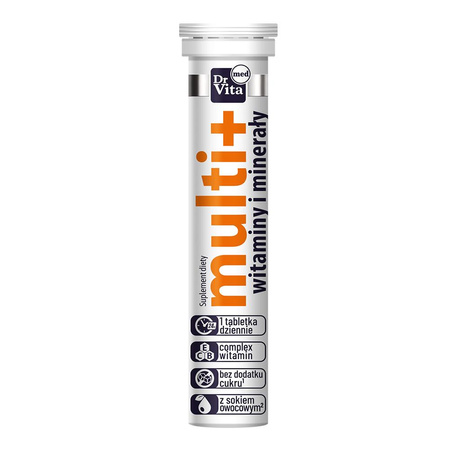 Multi+ Witaminy i Minerały suplement diety 20 tabletek musujących