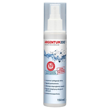 Argentum200 Srebro Koloidalne 50ppm aerozol 150ml