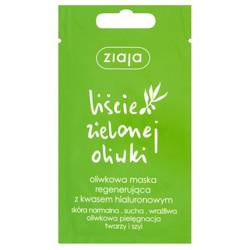 Ziaja Liście Zielonej Oliwki oliwkowa maska regenerująca z kwasem hialuronowym 7ml