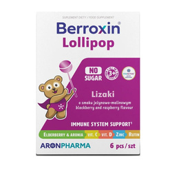 Berroxin Lollipop Box suplement diety w postaci lizaków dla dzieci 6szt.