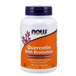 Now Foods Quercetin with Bromelain kwercetyna z bromelainą 120 kapsułek