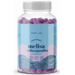 Aura Herbals Pure Lab Ekstrakt Melisa 150 Mg + Ashwagandha suplement diety 170 kapsułek