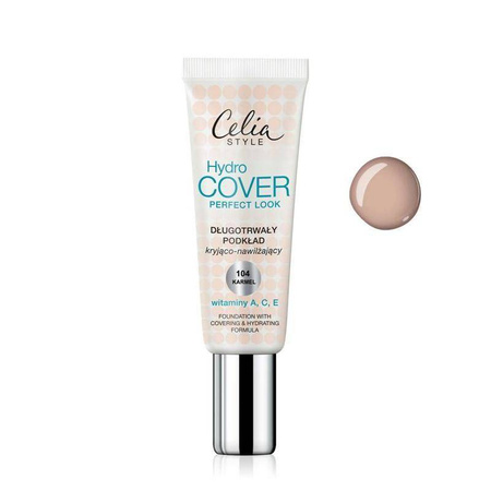 Hydro Cover Perfect Look Foundation długotrwały podkład kryjąco-nawilżający 104 Karmel 30ml