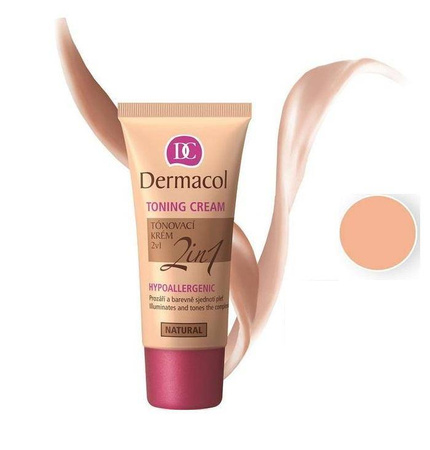 Toning Cream 2in1 Hypoallergenic krem nawilżający i podkład do twarzy Natural 30ml