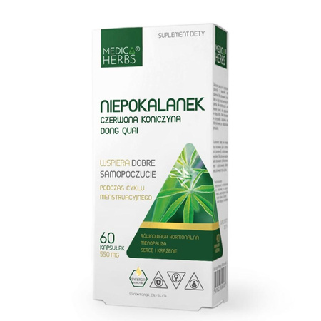 Niepokalanek Czerwona Koniczyna Dong Quai suplement diety 60 kapsułek