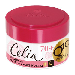 Q10 Witaminy krem tłusty przeciw zmarszczkom z kolagenem na dzień i noc 70+ 50ml