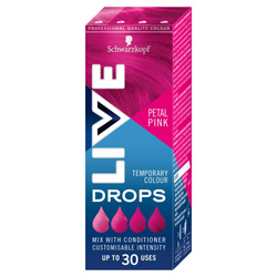 Live Drops krople do nietrwałej koloryzacji włosów Petal Pink 30ml