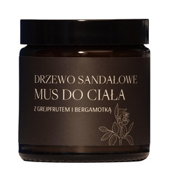 Drzewo Sandałowe mus do ciała Grejpfrut &amp; Bergamotka 120ml