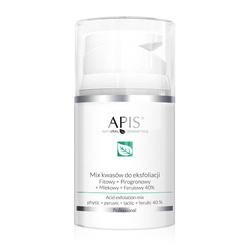 APIS - Exfoliation Acid mix kwasów do eksfoliacji Fitowy + Pirogronowy + Mlekowy + Ferulowy 40% 50ml