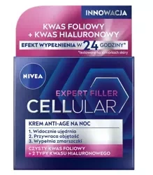 Nivea Hyaluron Cellular Filler + Widoczne Ujędrnienie przeciwzmarszczkowy krem na noc 50ml