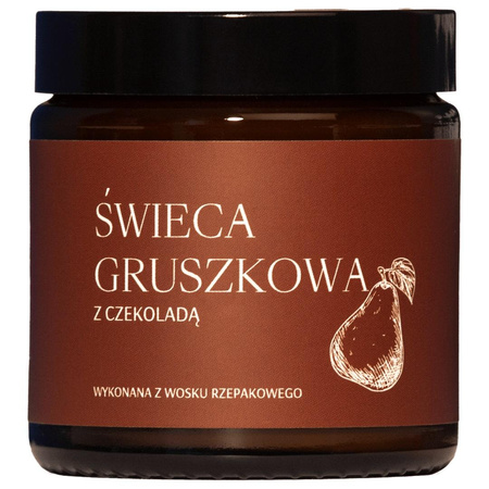 Świeca gruszkowa z czekoladą 120ml