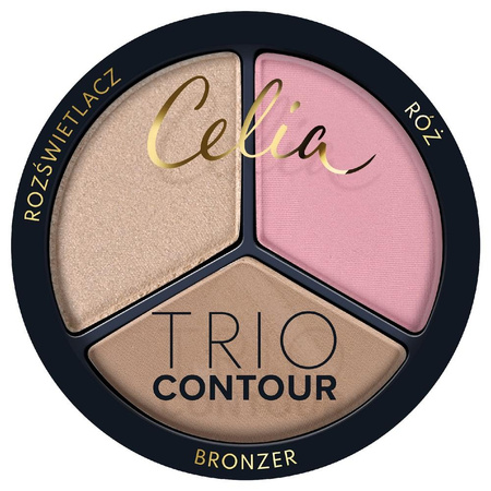Trio Contour zestaw do konturowania twarzy w pudrze 01