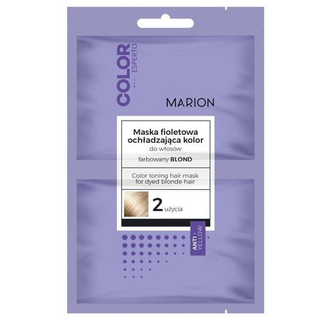 Color Esperto maska fioletowa ochładzająca kolor do włosów farbowanych na blond 2x20ml