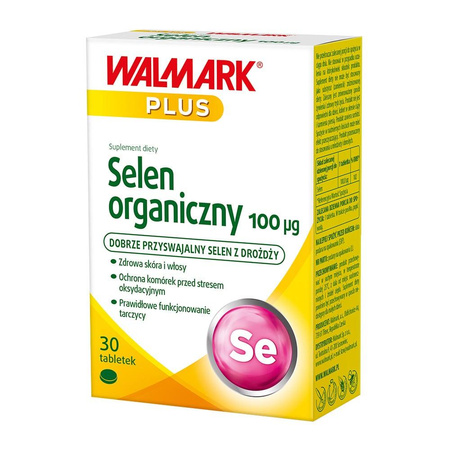 Selen organiczny 100µg suplement diety 30 tabletek
