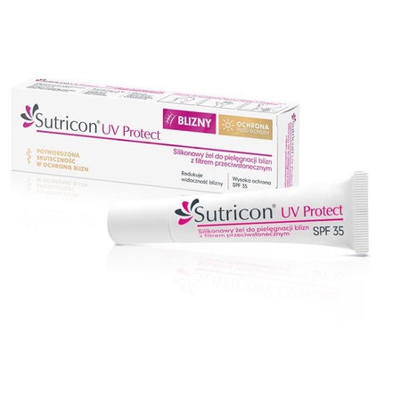 UV Protect silikonowy żel do pielęgnacji blizn z filtrem przeciwsłonecznym 15ml