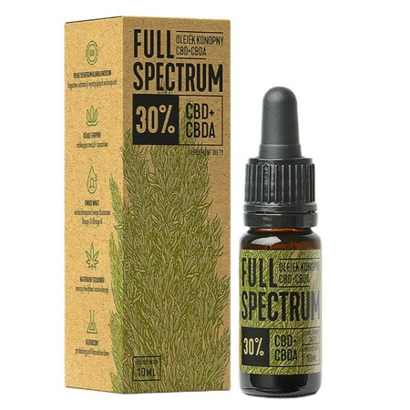 Full Spectrum Olejek Konopny CBD+CBDA 30% krople 10ml